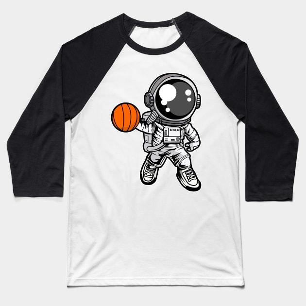 Astronaut Basketball Baseball T-Shirt by ArtisticParadigms